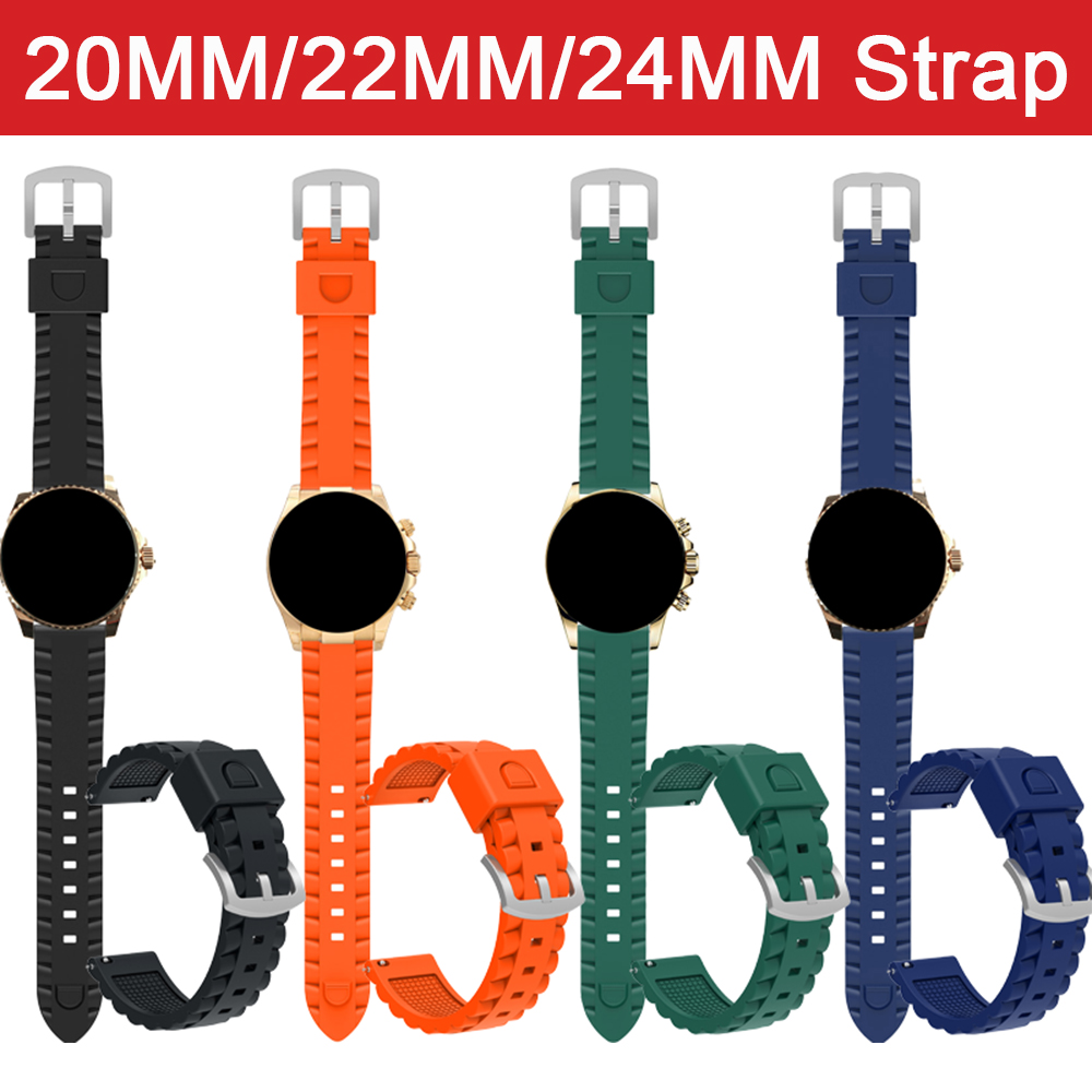 Sport Loop Strap - Pulseira de silicone macio para 20mm