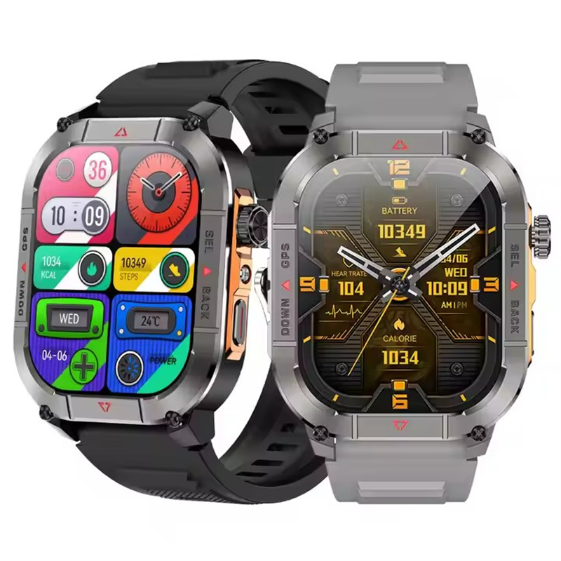 Smartwatch Touch - Novo hk84 relógio inteligente masculino amoled