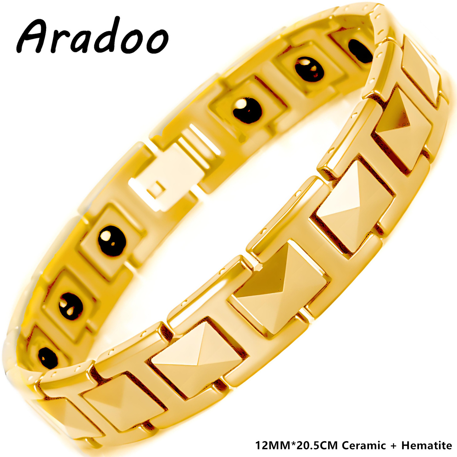 Ceramic Link Bracelet - Pulseira de cerâmica premium ARADOO para