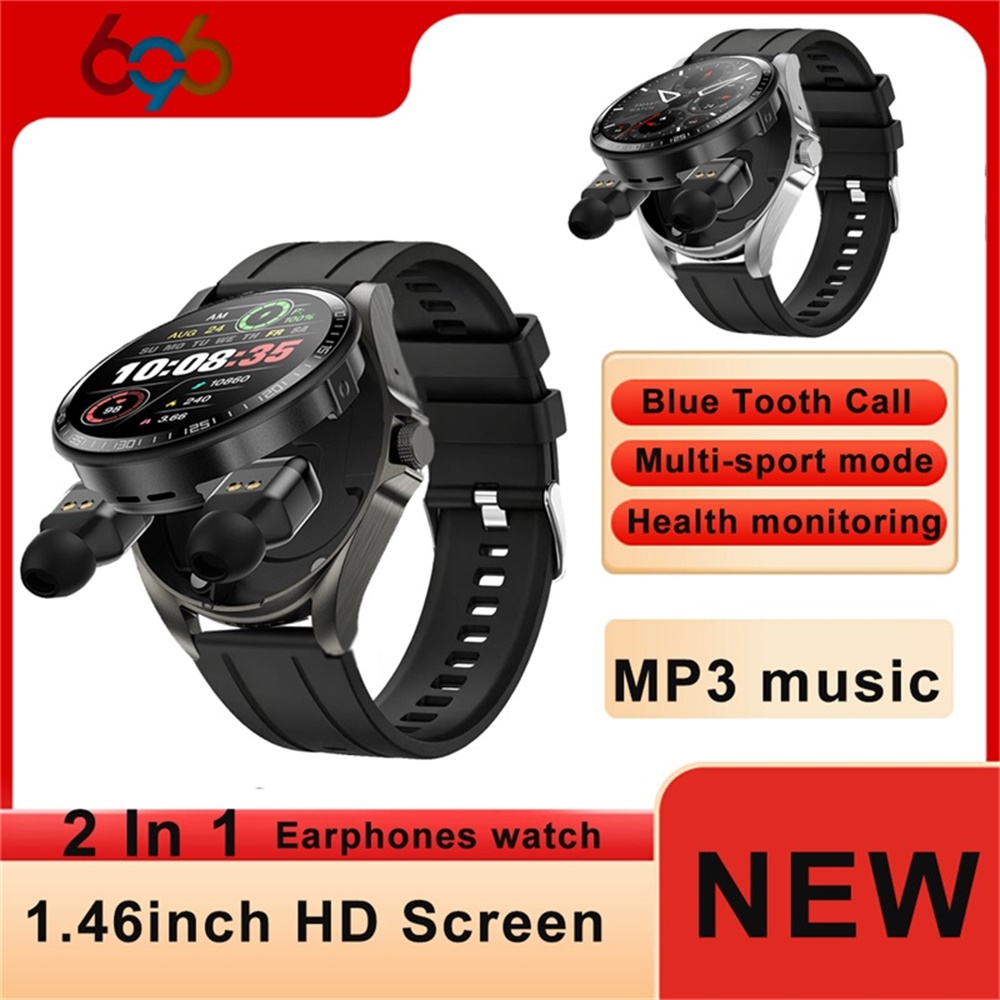 Smartwatch Headset - Novo Smartwatch 696 com Fones de
