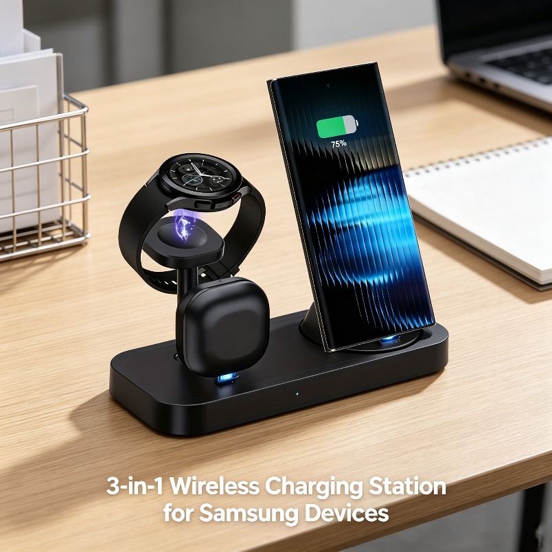 Watch Charger Cable - Carregador Sem Fio 3 em 1