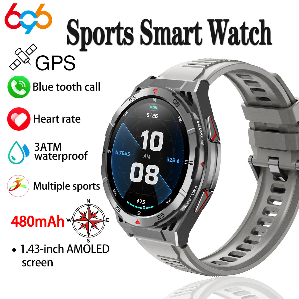 Novo relógio inteligente gps e - Smartwatch Faces avaliação e preço