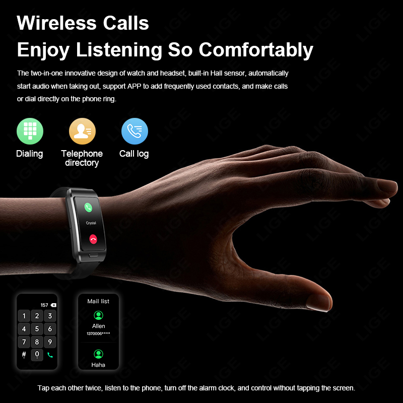 Fones de Ouvido Bluetooth LIGE - Smartwatch Headset avaliação e preço