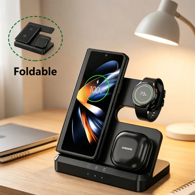 Carregador Sem Fio Rápido 3 em - Watch Charger Cable avaliação e preço