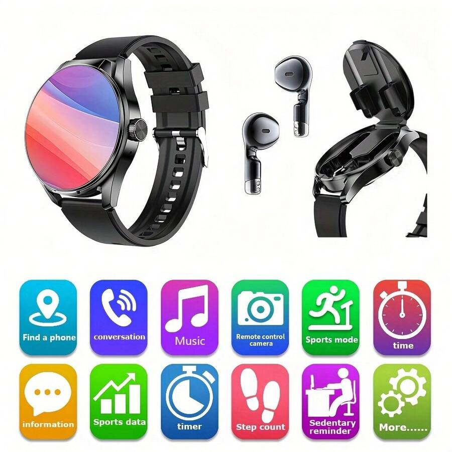 Relógio inteligente com fones  - Smartwatch Faces avaliação e preço