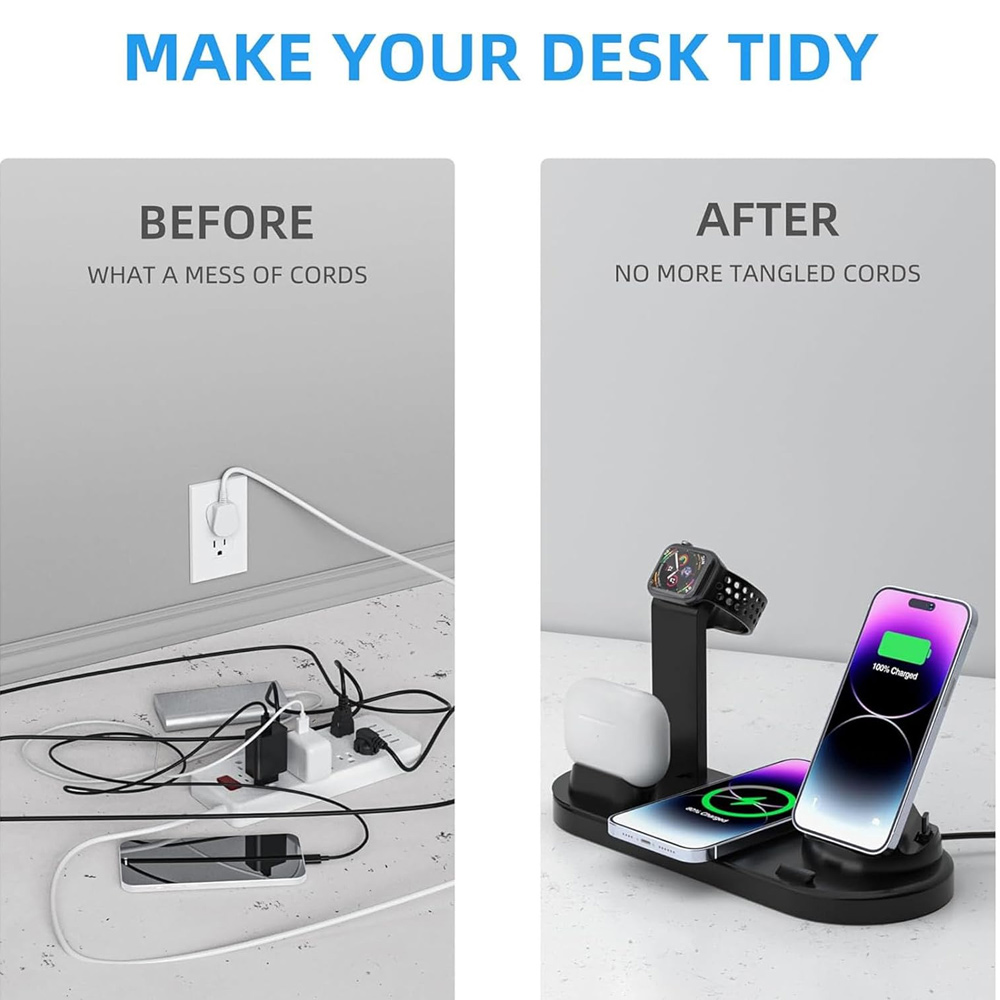 Carregador Sem Fio 7 em 1 de 3 - Watch Charger Cable avaliação e preço