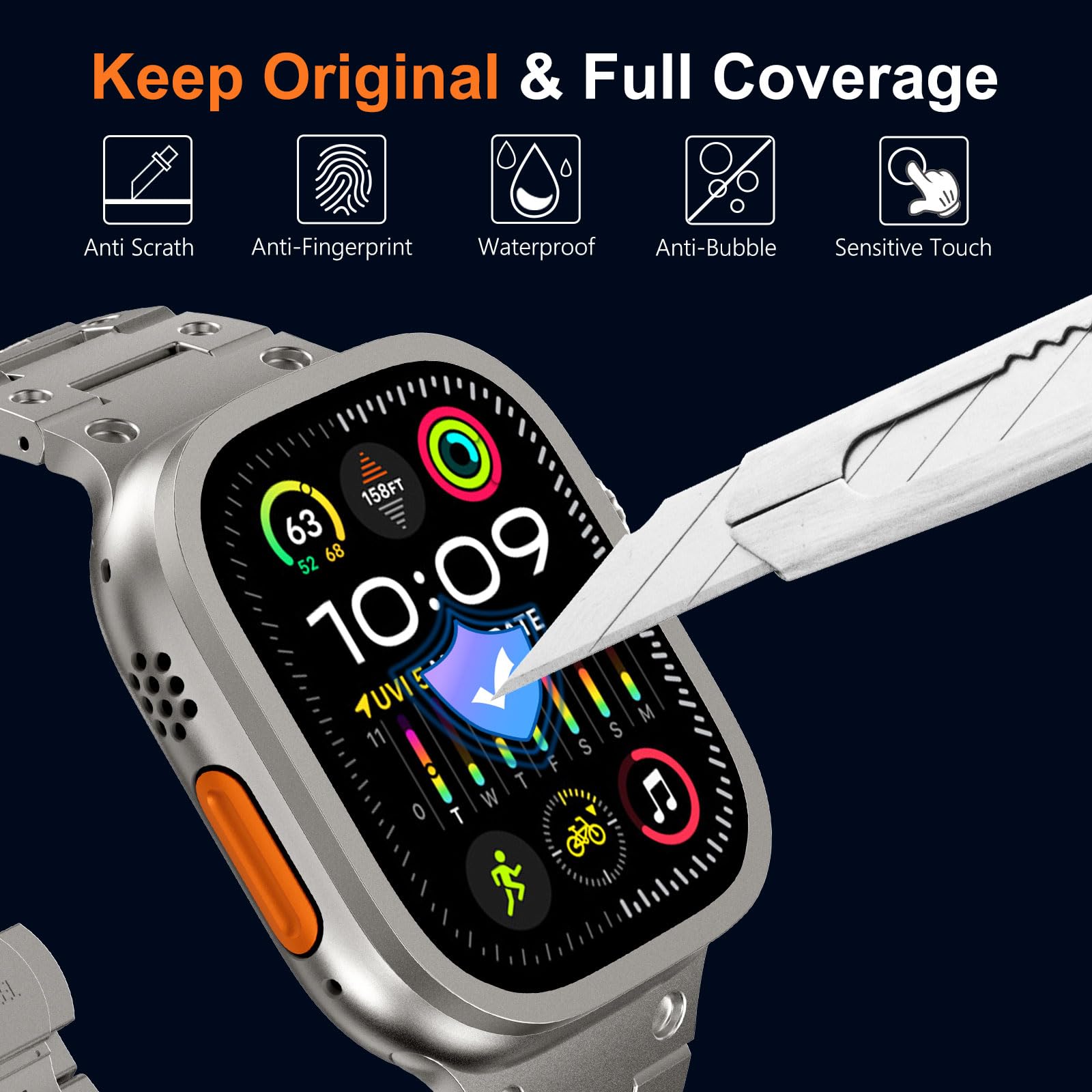 Vidro temperado para apple wat - Smartwatch Watch Accessories avaliação e preço