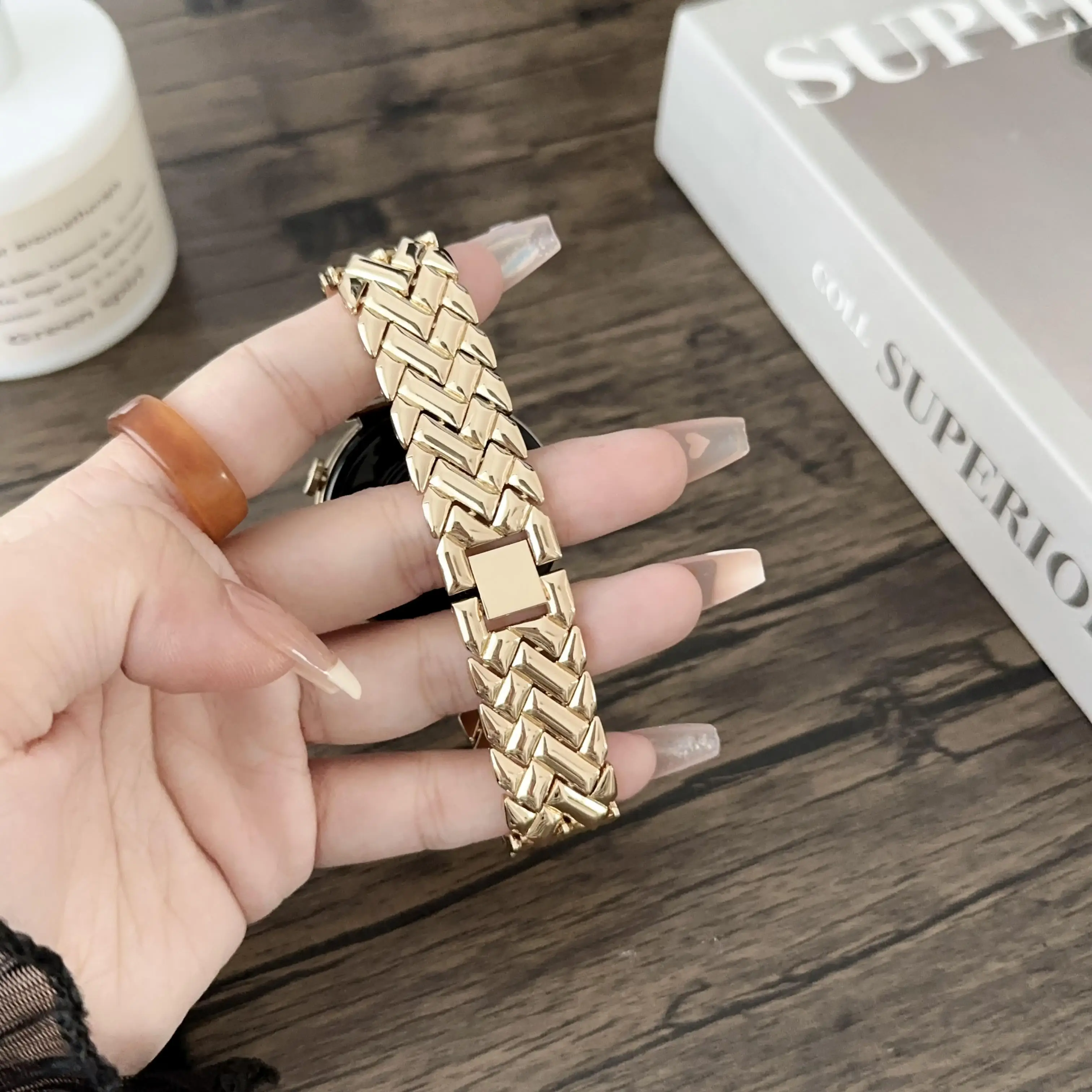 Pulseira de relógio de aço ino - Fossil Smartwatch Accessories avaliação e preço