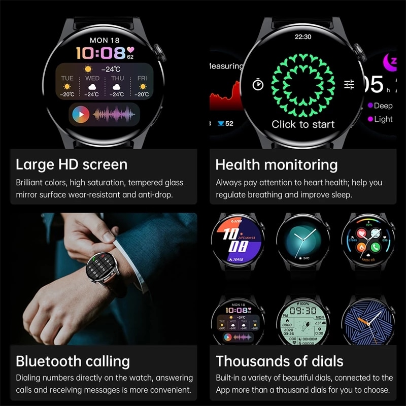 2024 lige bluetooth chamada re - Smartwatch Faces avaliação e preço