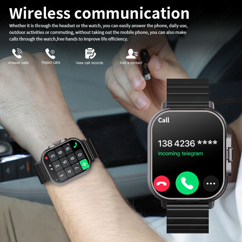 Nfc relógio inteligente tws 2- - Smartwatch Headset avaliação e preço