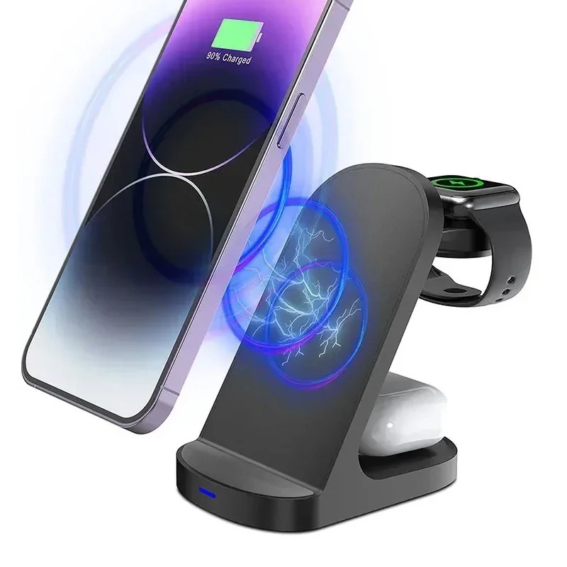 Carregador sem fio 3 em 1 durá - Watch Charging Dock avaliação e preço