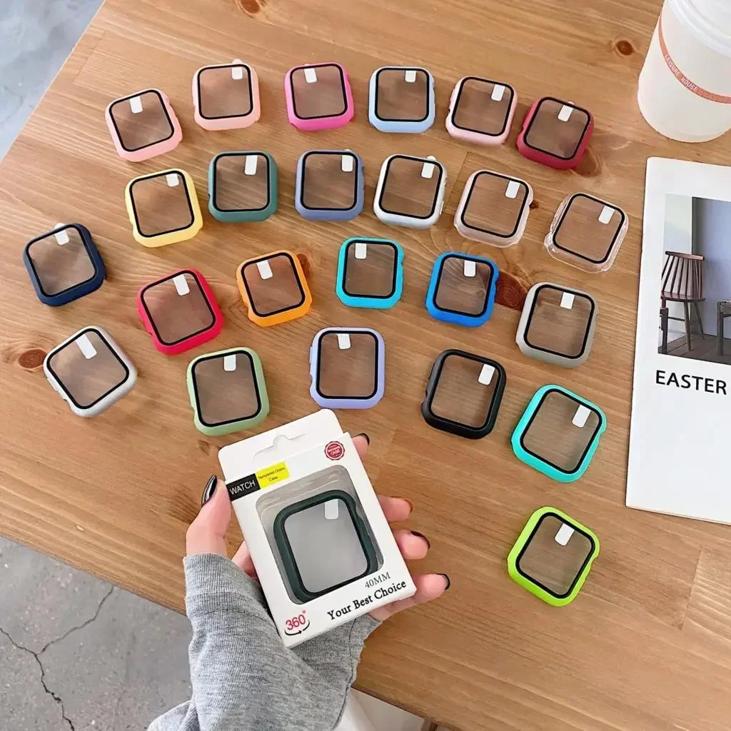 3 pacote de vidro + capa para  - Smartwatch Icon avaliação e preço